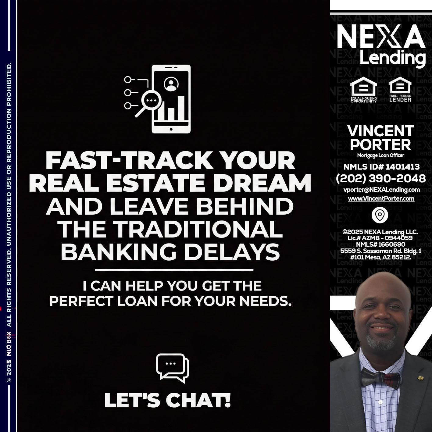 FAST TRACK - Vincent Porter -Mortgage Loan Officer