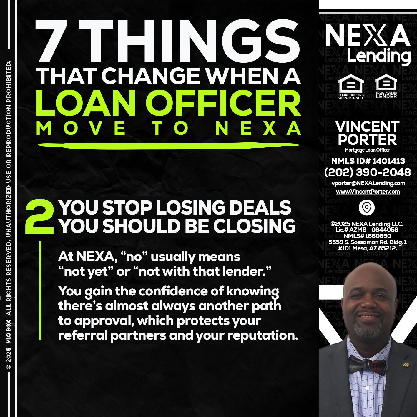 7 THINGS (2) - Vincent Porter -Mortgage Loan Officer
