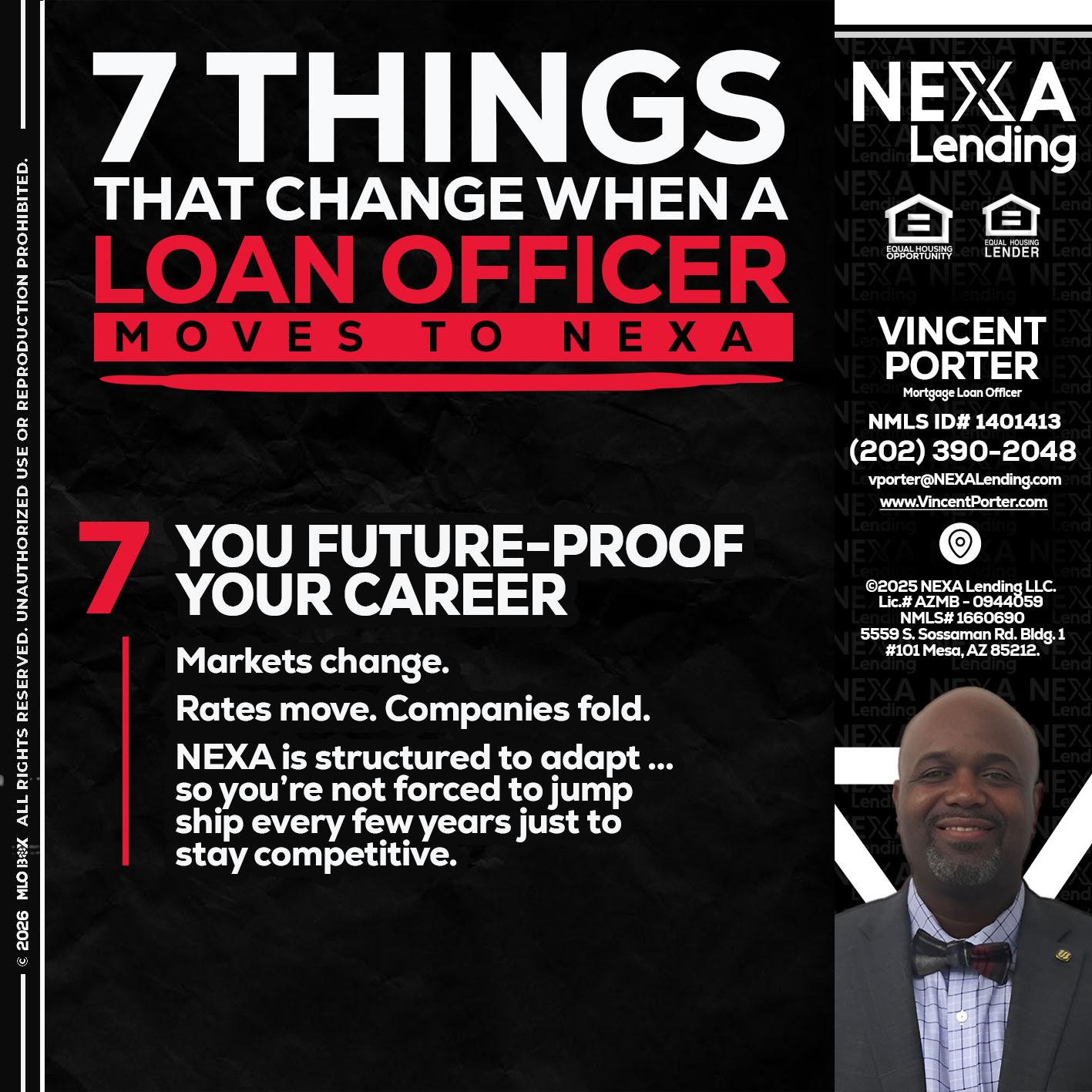7 THINGS (7) - Vincent Porter -Mortgage Loan Officer