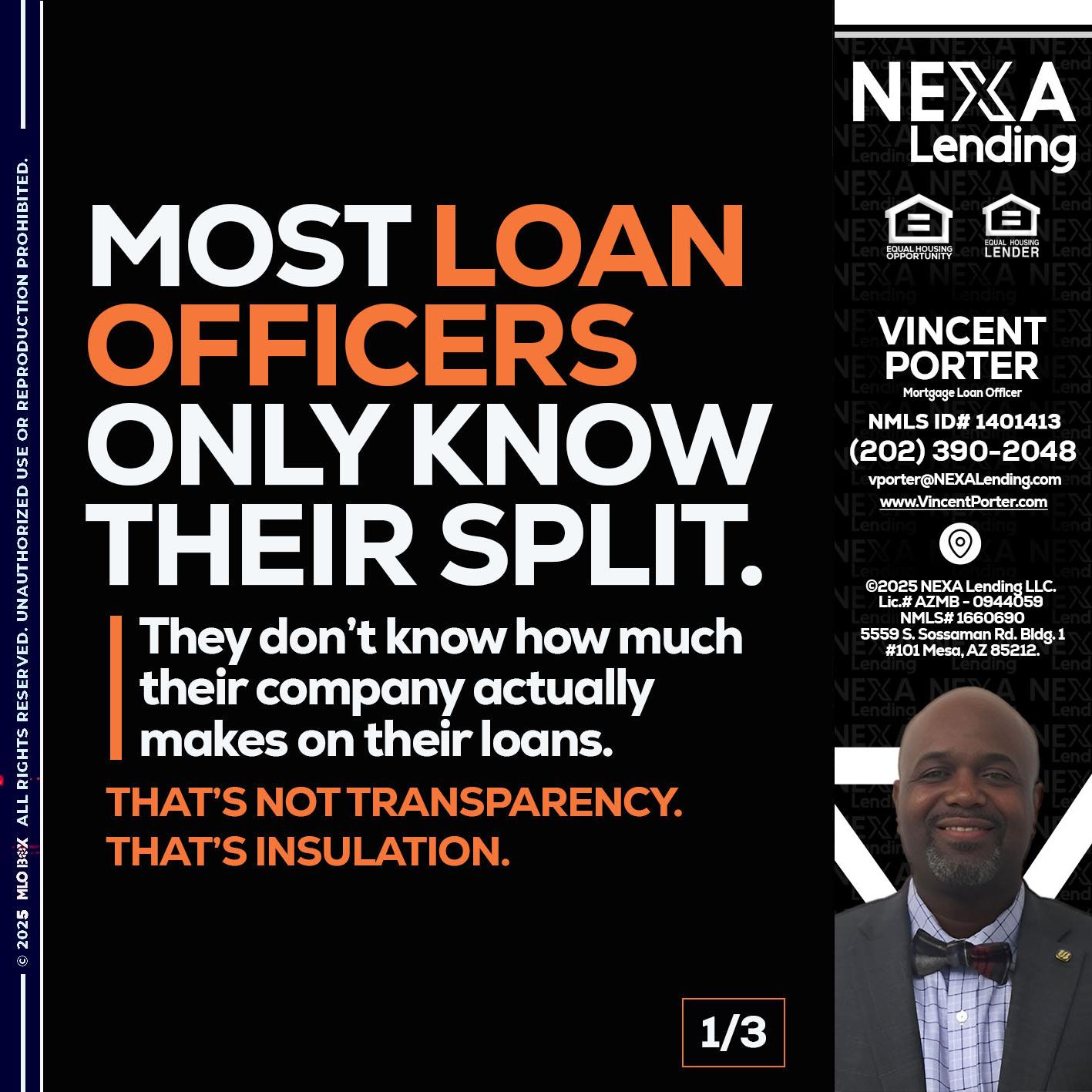 1 OF 3 - Vincent Porter -Mortgage Loan Officer