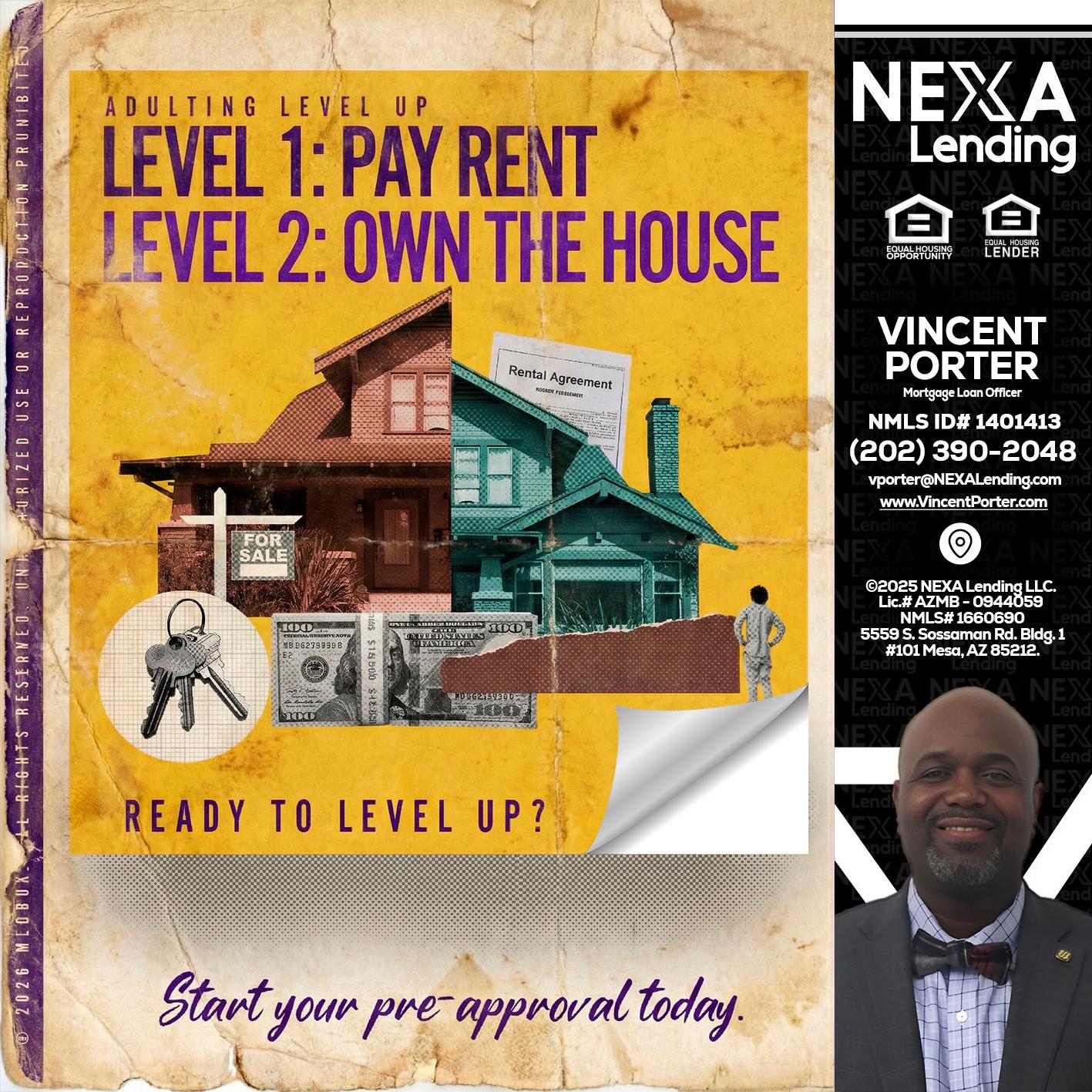 LEVEL 1 - Vincent Porter -Mortgage Loan Officer