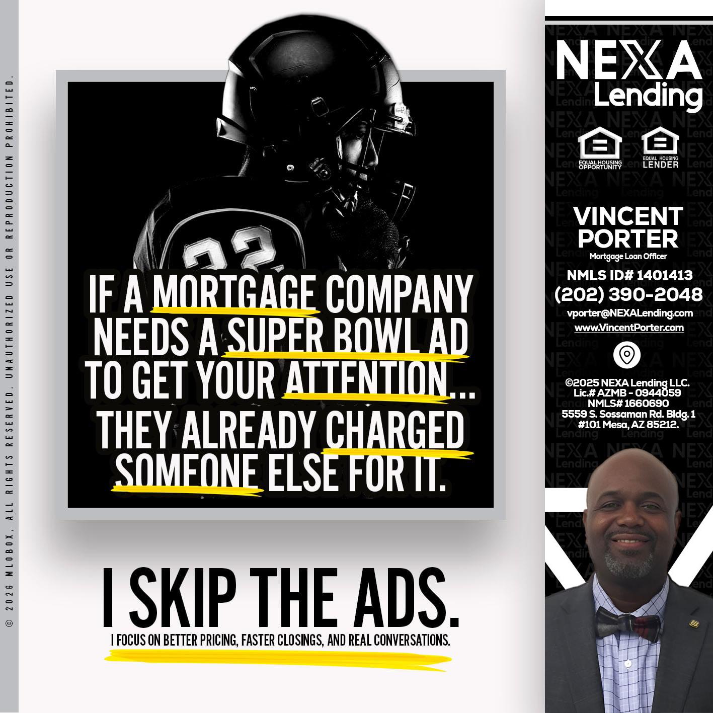 if a mortgage ad - Vincent Porter -Mortgage Loan Officer