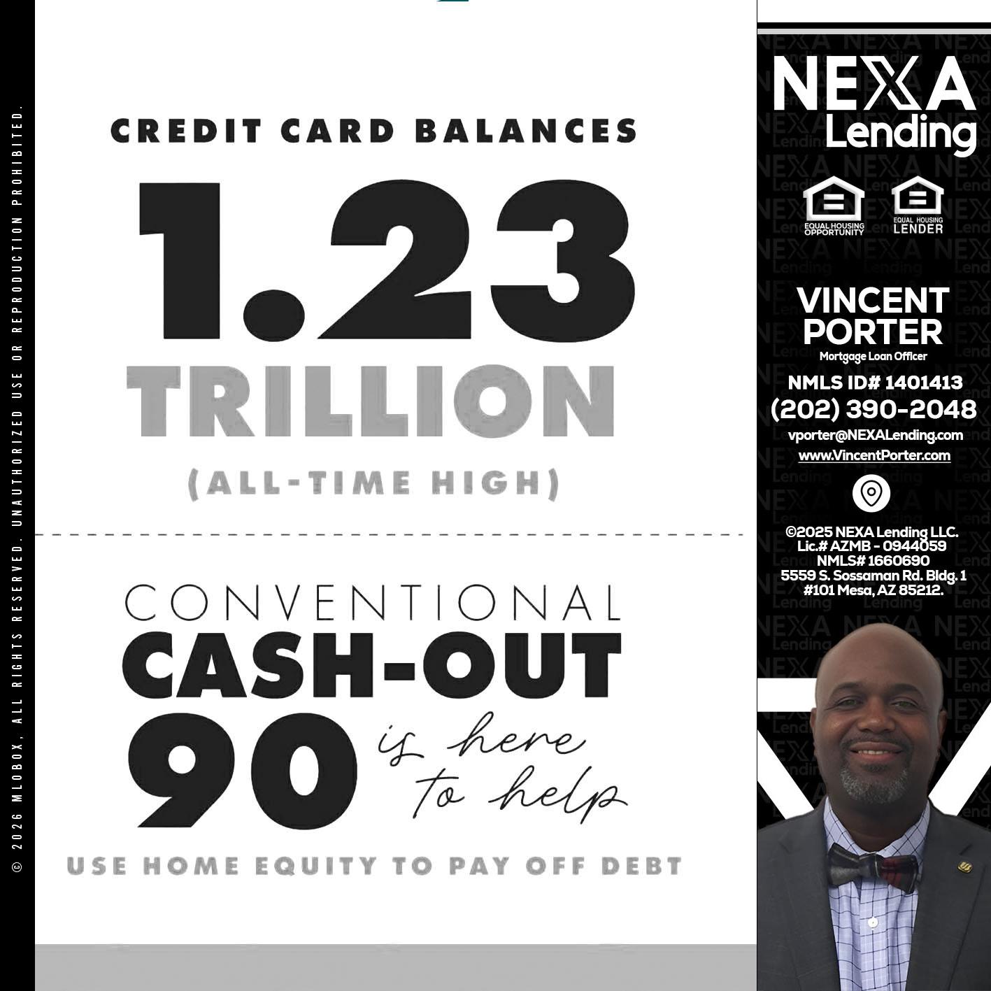 CREDIT CARD BALANCE - Vincent Porter -Mortgage Loan Officer