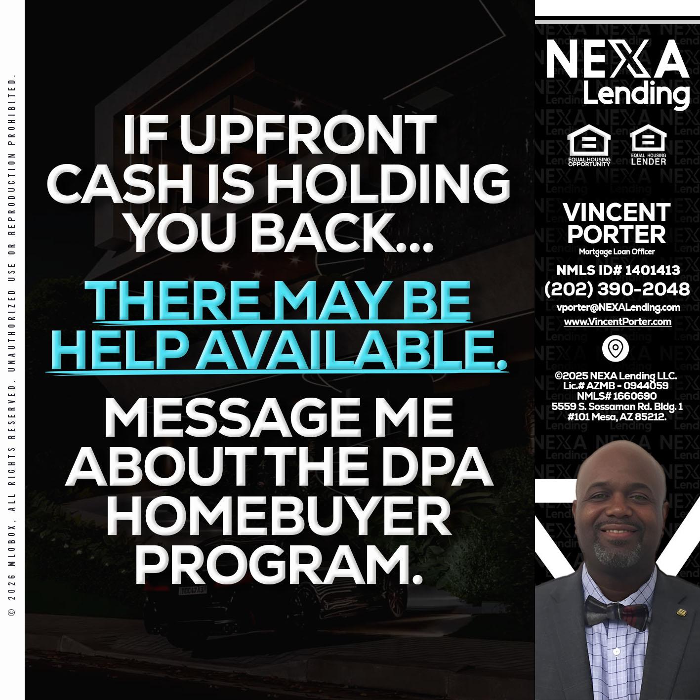 IF UPFRONT - Vincent Porter -Mortgage Loan Officer
