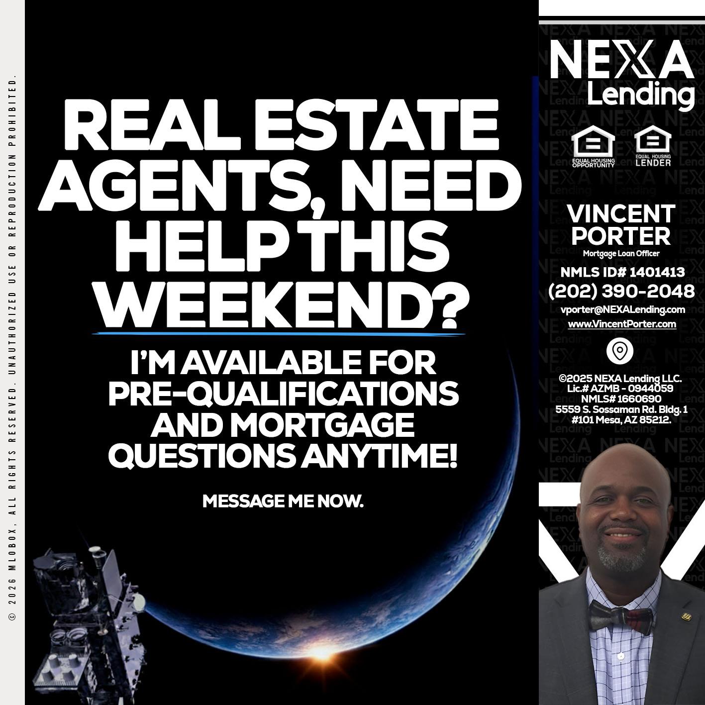 REAL ESTATE AGENTS - Vincent Porter -Mortgage Loan Officer
