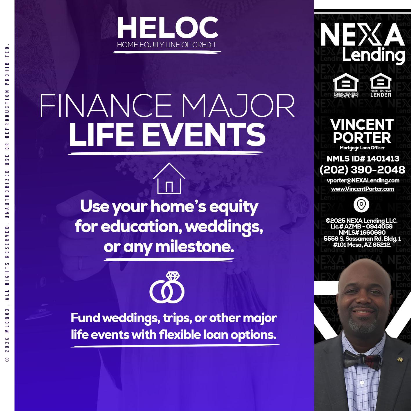HELOC - Vincent Porter -Mortgage Loan Officer