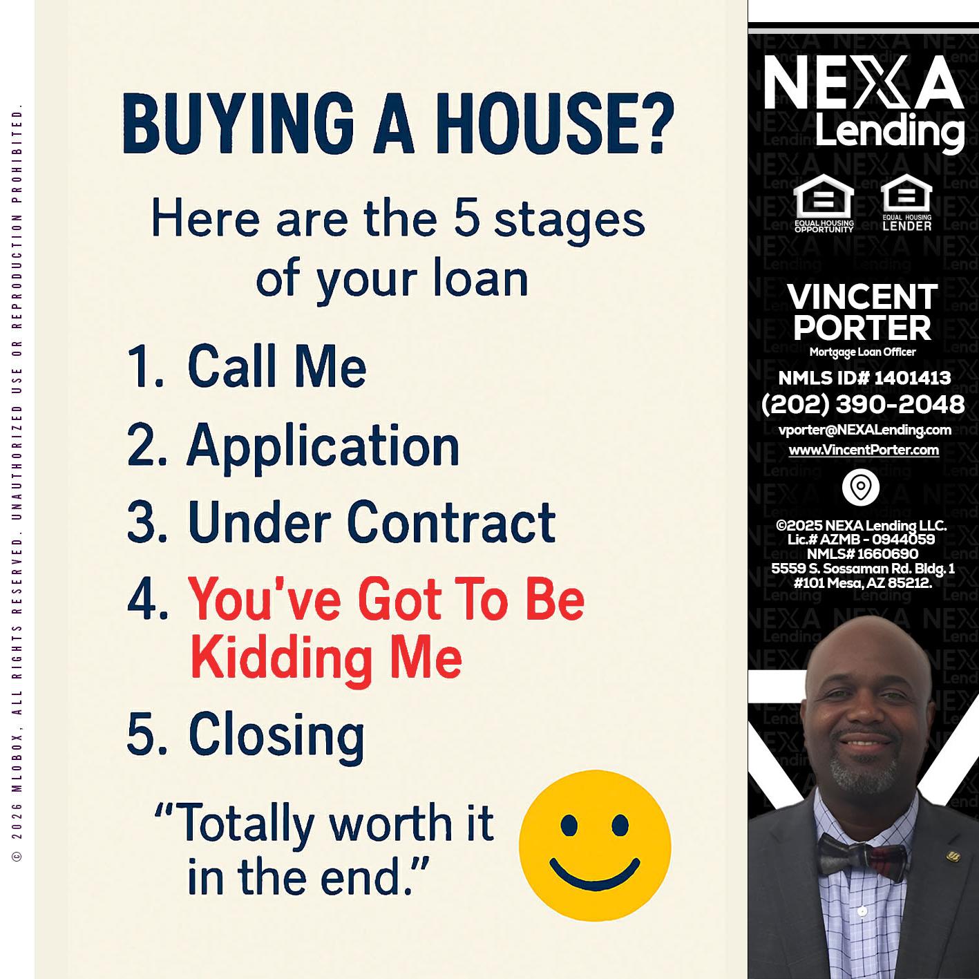 BUYING A HOUSE - Vincent Porter -Mortgage Loan Officer