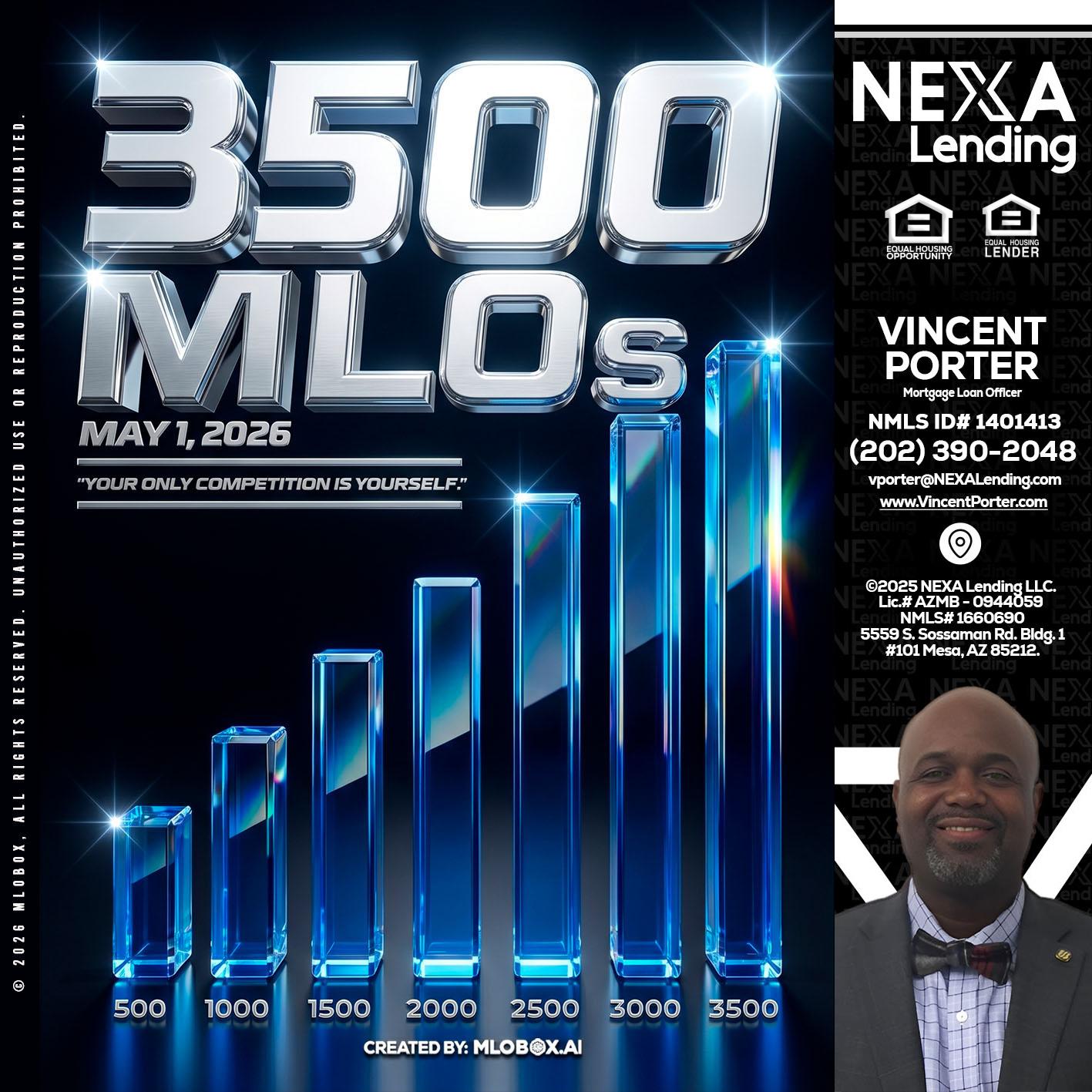 3500 MLOs - Vincent Porter -Mortgage Loan Officer