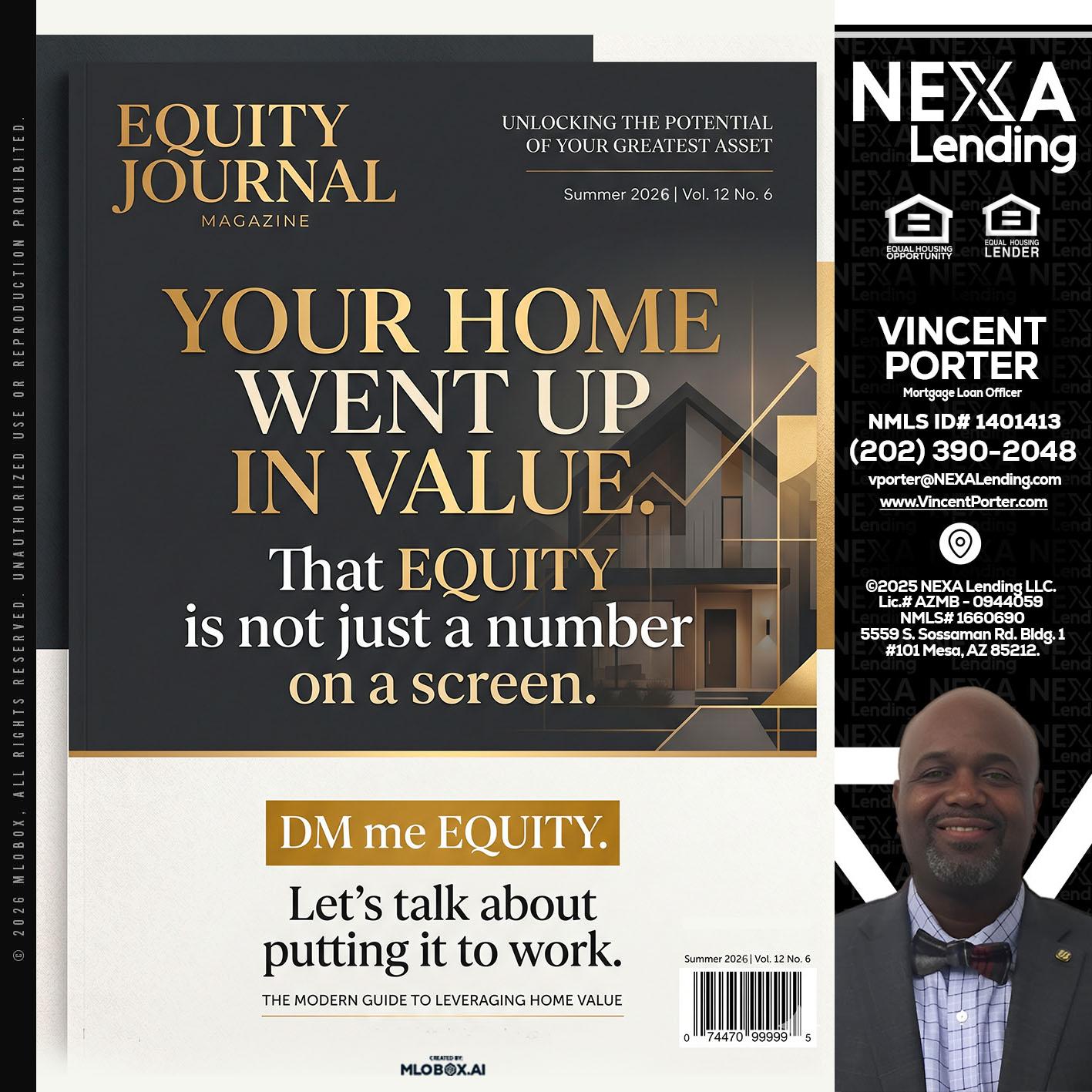 YOUR HOME - Vincent Porter -Mortgage Loan Officer