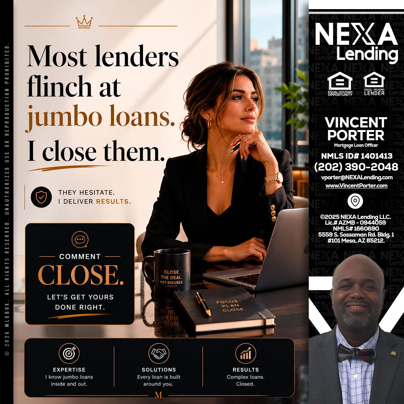 most lenders - Vincent Porter -Mortgage Loan Officer