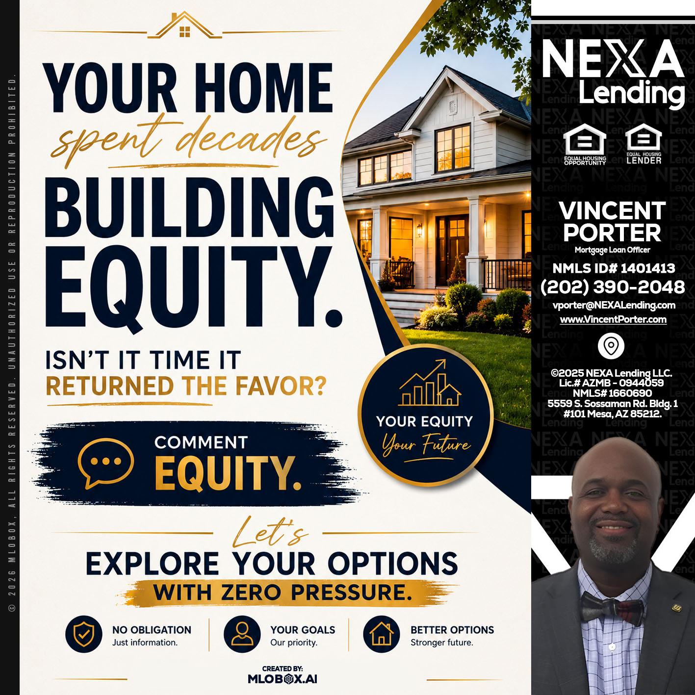 building equity - Vincent Porter -Mortgage Loan Officer