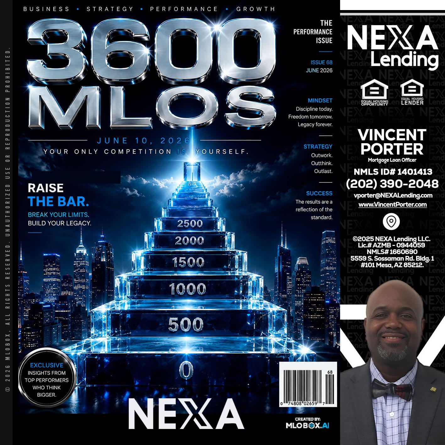3600 MLOs - Vincent Porter -Mortgage Loan Officer