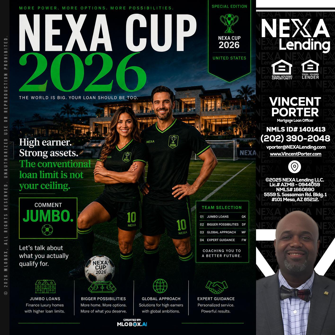 NEXA CUP 2026 - Vincent Porter -Mortgage Loan Officer