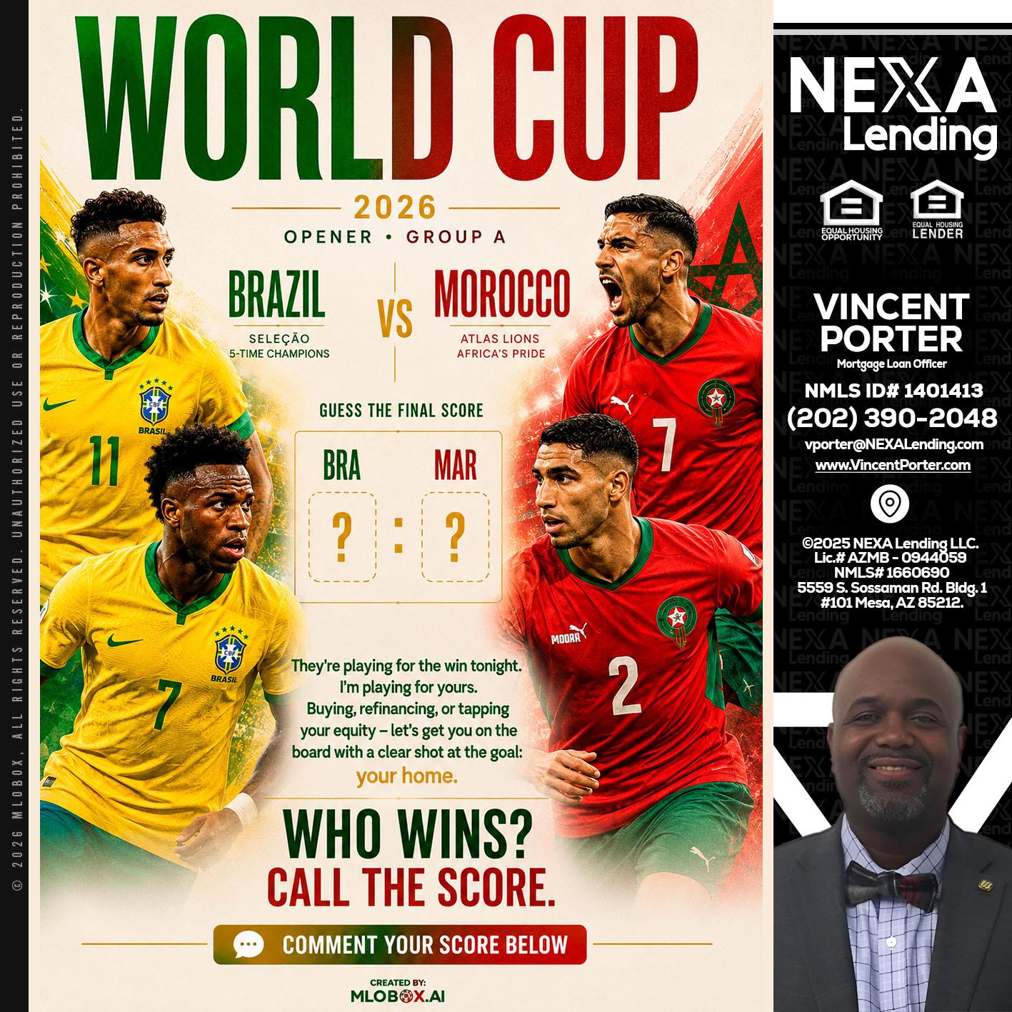 WORLD CUP - Vincent Porter -Mortgage Loan Officer