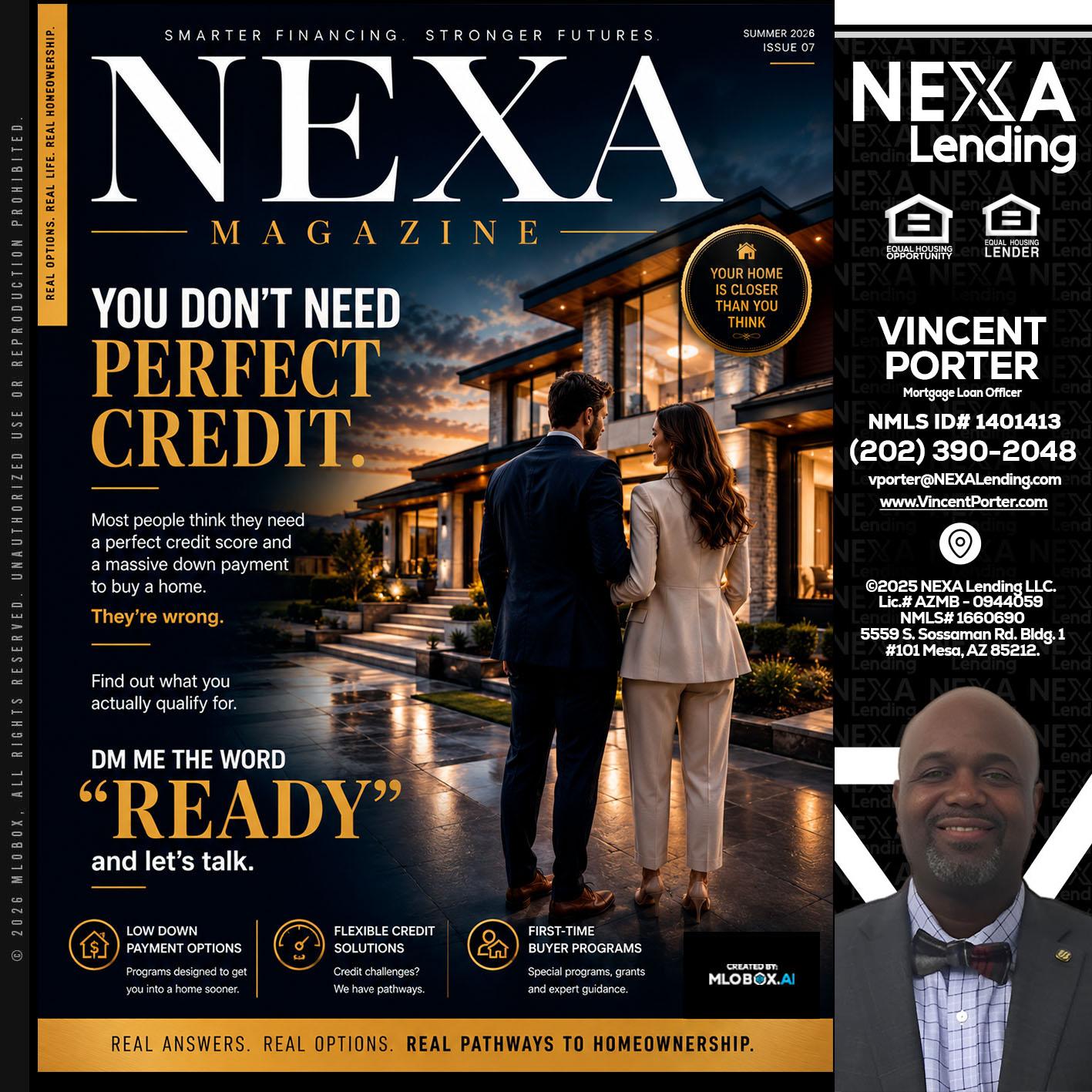 NEXA MAGAZINE - Vincent Porter -Mortgage Loan Officer