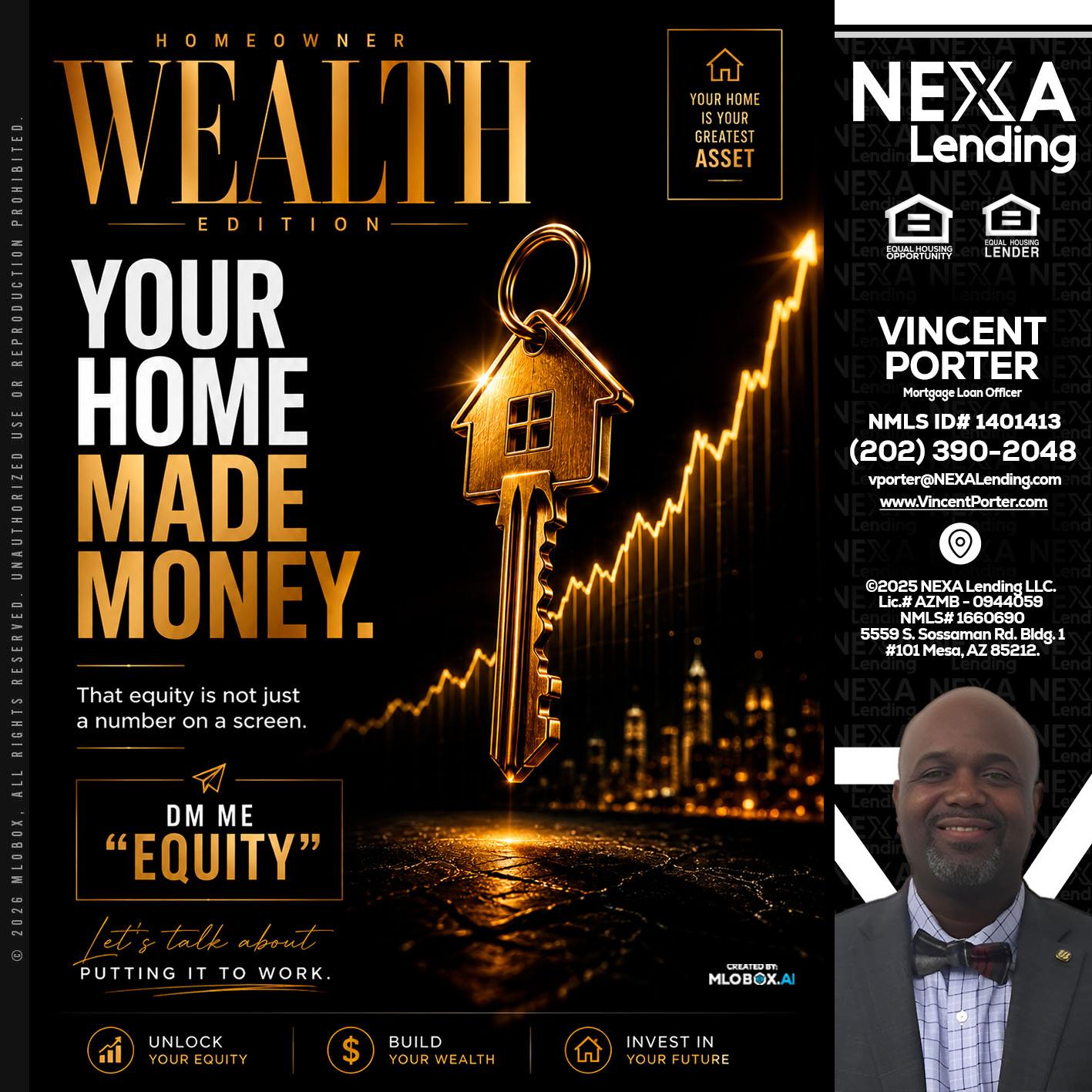 YOUR HOME MADE - Vincent Porter -Mortgage Loan Officer