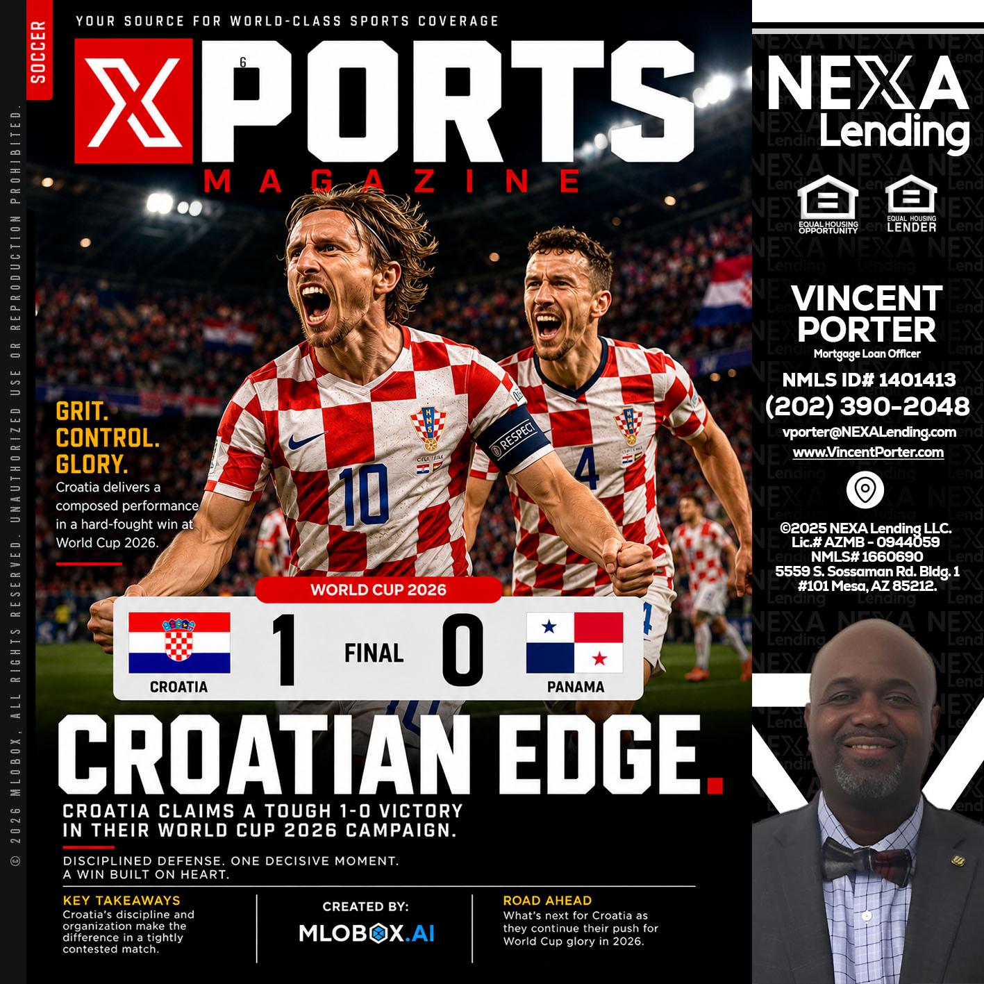 CROATIA 1-0 PANAMA - Vincent Porter -Mortgage Loan Officer