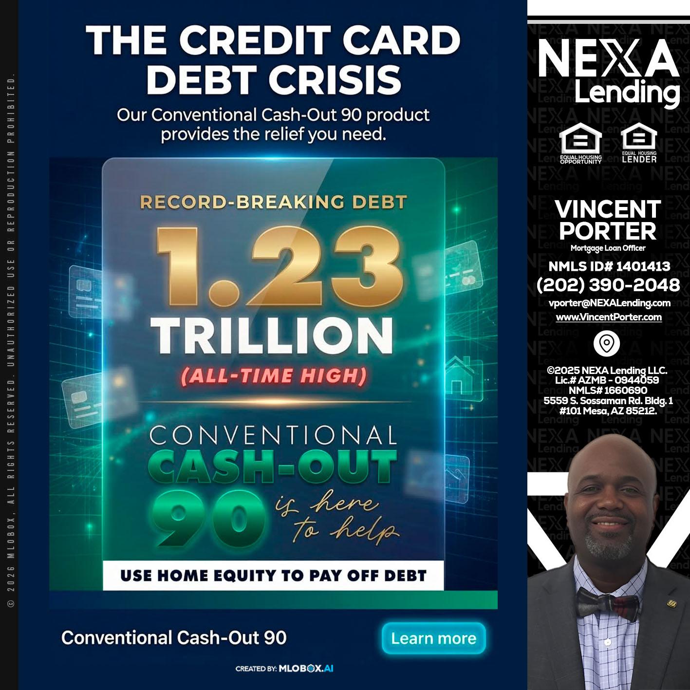 THE CREDIT CARD - Vincent Porter -Mortgage Loan Officer