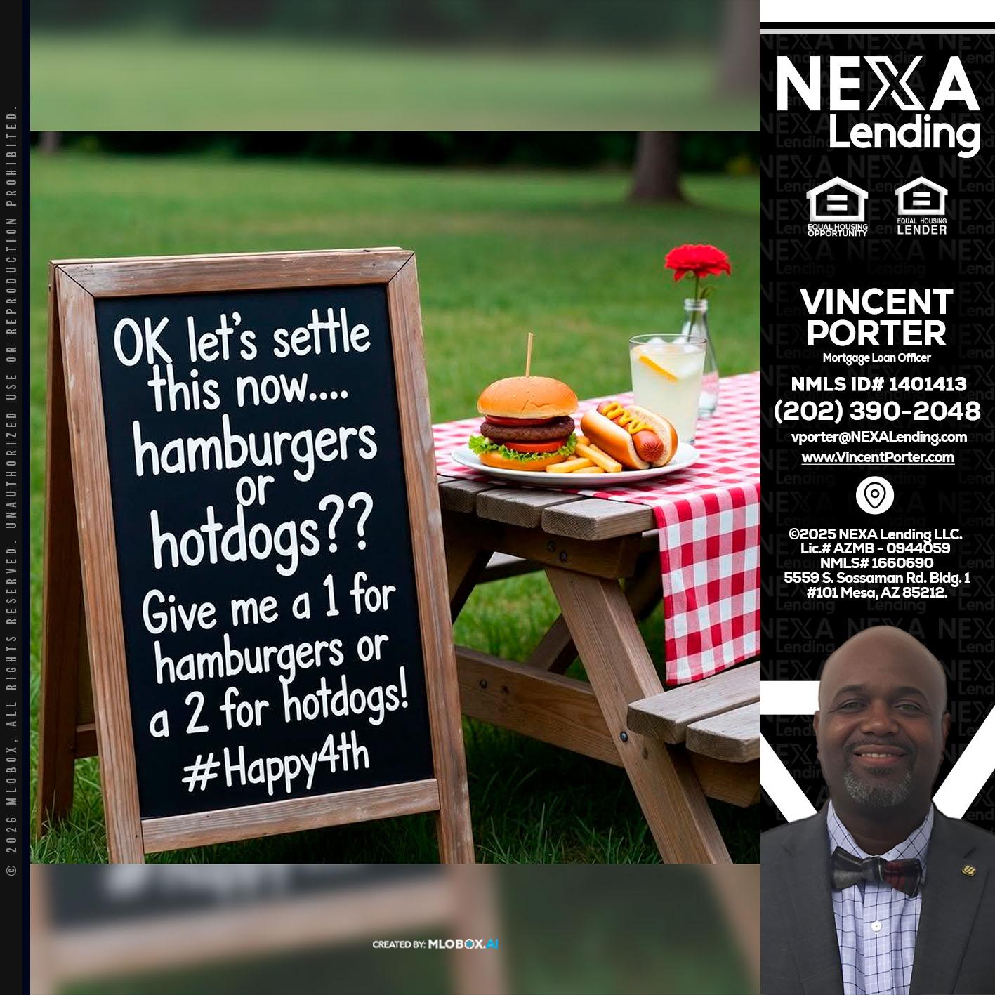 let settle this - Vincent Porter -Mortgage Loan Officer