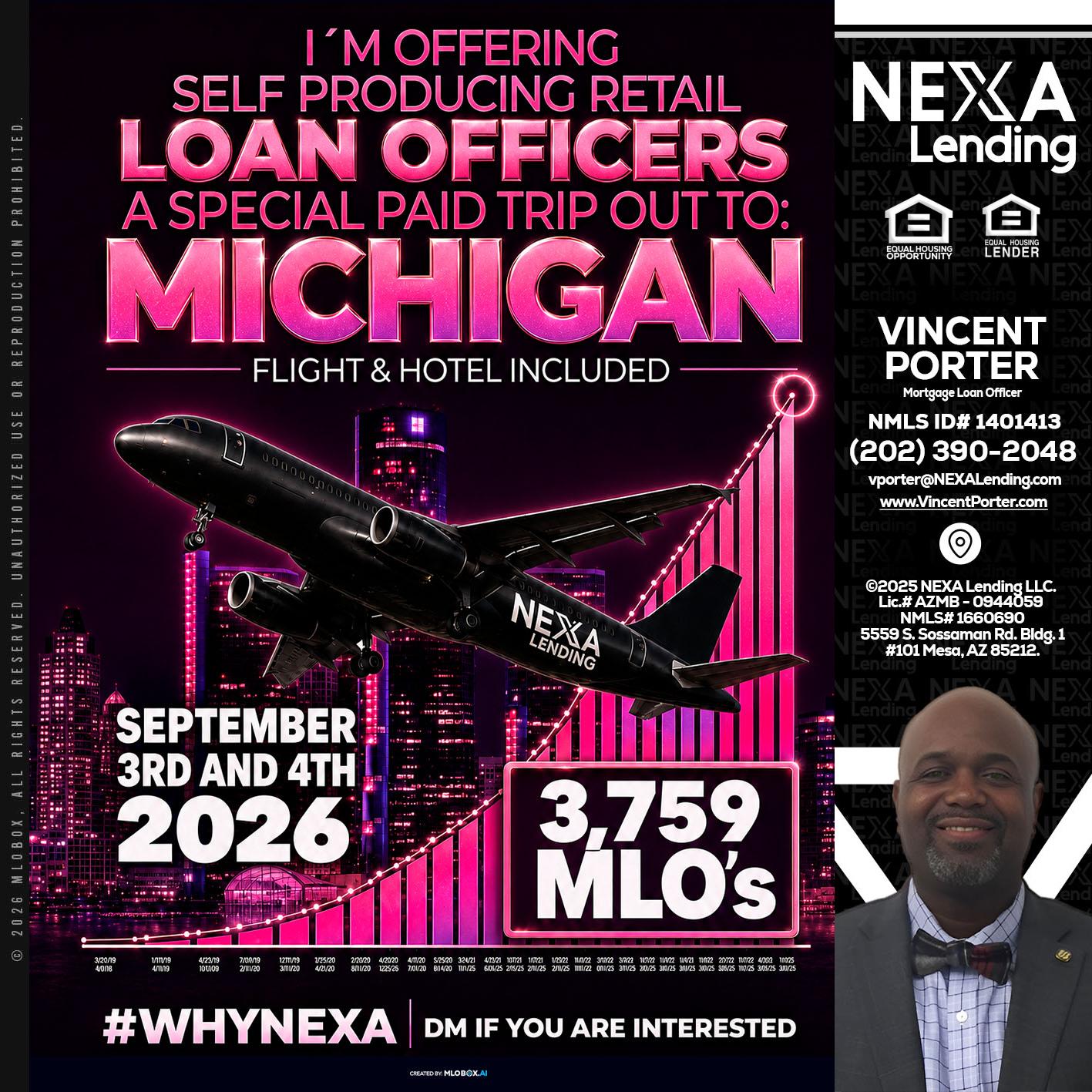 MICHIGAN TRIP - Vincent Porter -Mortgage Loan Officer